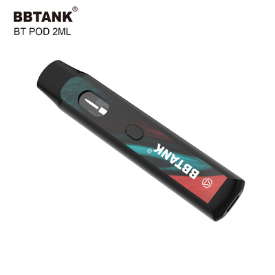 BBtank Disposable Vape Pod 2.0ml Dengan Tombol Untuk Minyak Tebal Cannabis Delta 8 HHC