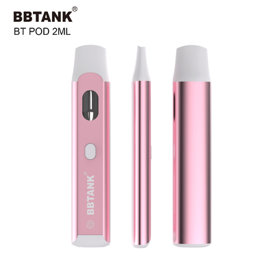 BBtank Disposable Vape Pod 2.0ml Dengan Tombol Untuk Minyak Tebal Cannabis Delta 8 HHC