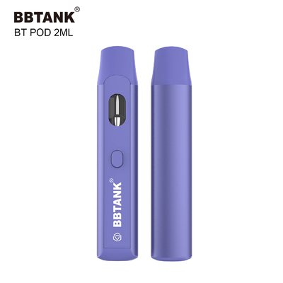 BBtank Disposable Vape Pod 2.0ml Dengan Tombol Untuk Minyak Tebal Cannabis Delta 8 HHC