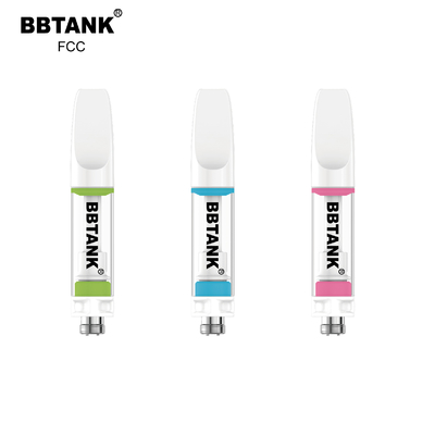 Kartrid Minyak CBD Keramik Penuh 2ml Tanpa Logam Berat 510 Benang Dapat Disesuaikan