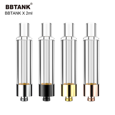 BBtank 2.0ml Semua Kartrid Kaca 510 Benang Penyemprot Untuk Minyak Ganja Tebal