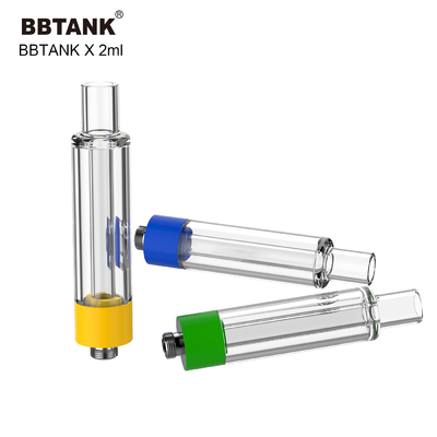 BBtank 2.0ml Semua Kartrid Kaca 510 Benang Penyemprot Untuk Minyak Ganja Tebal
