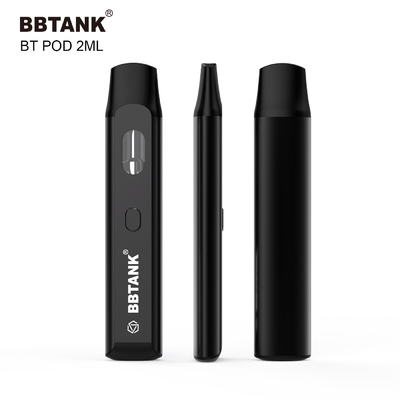2ml tombol sekali pakai vape pod panaskan kartrid kumparan keramik untuk delta 8 thc