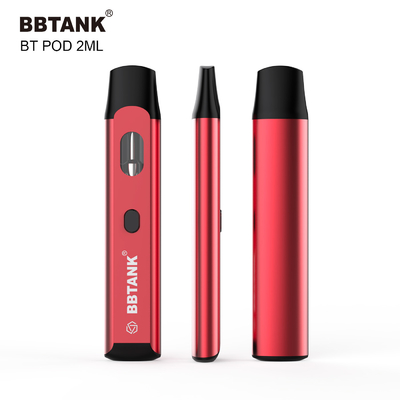 2ml tombol sekali pakai vape pod panaskan kartrid kumparan keramik untuk delta 8 thc