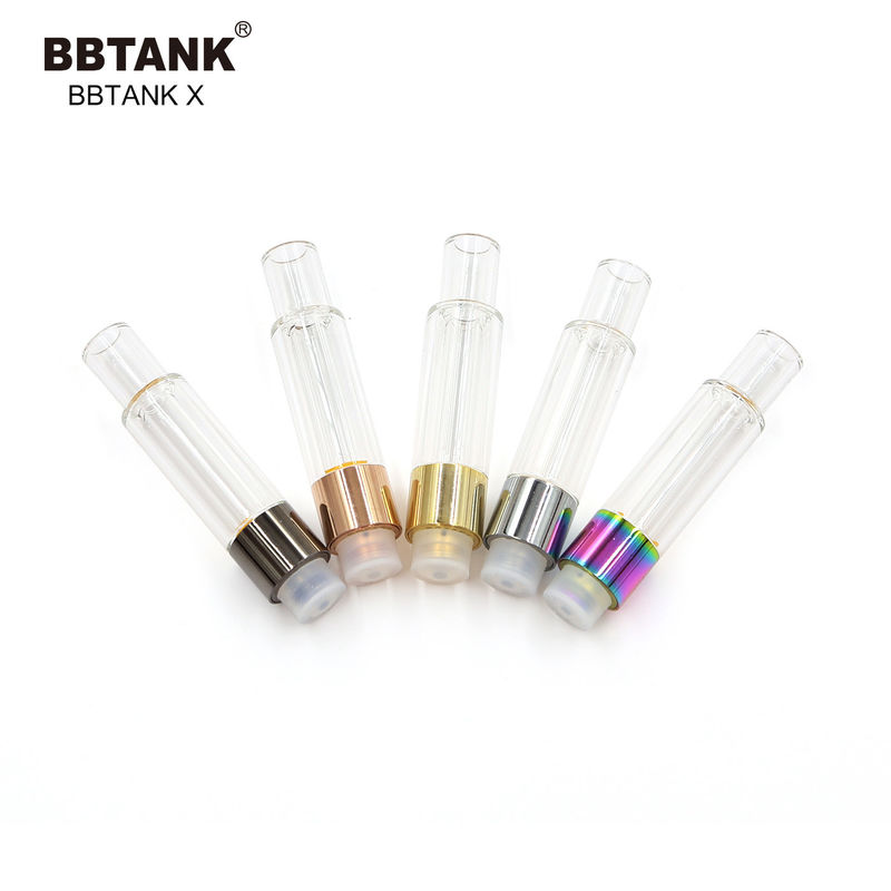 1.0ml Kartrid Minyak Keramik 510 Benang Pena Vape Minyak CBD Dengan Tangki Kaca