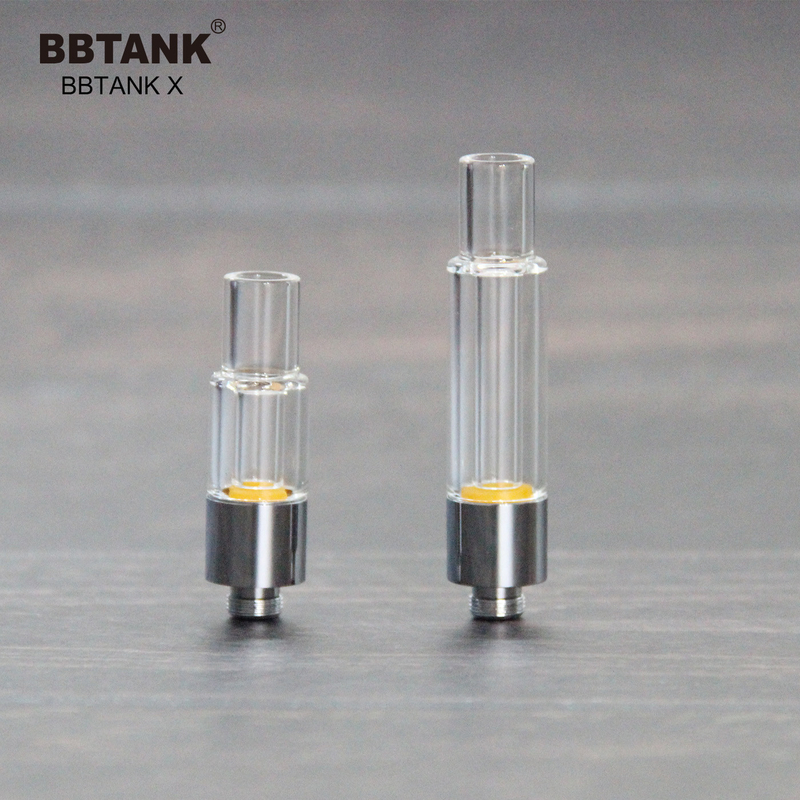 BBTANK pabrik grosir asli kartrid kaca penuh 0.5ml 1.0 2.0 gram, 510 benang, cocok dengan berbagai macam minyak viskositas